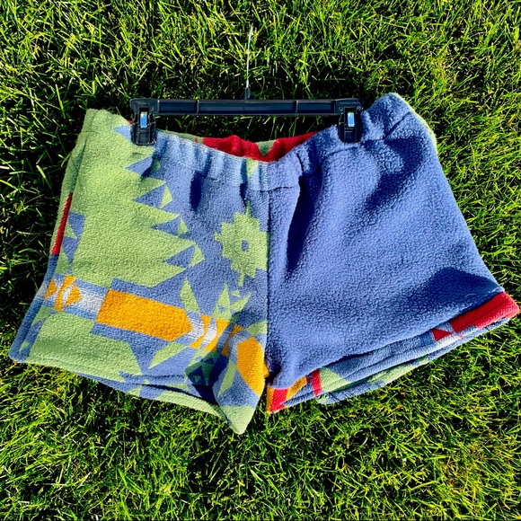 Custom Tapestry 3” Shorts Upcycle Rework Vintage Textile Unisex Summer Hi-rise - Picture 4 of 11
